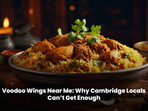 Juicy Voodoo chicken wings served hot in Cambridge, loved by locals for bold flavors.