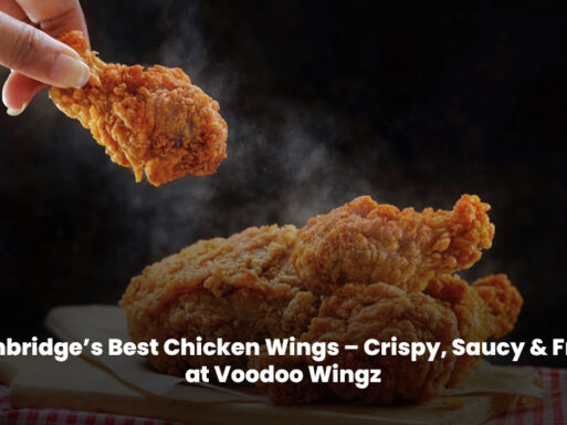 Crispy saucy chicken wings served fresh at Voodoo Wingz in Cambridge.