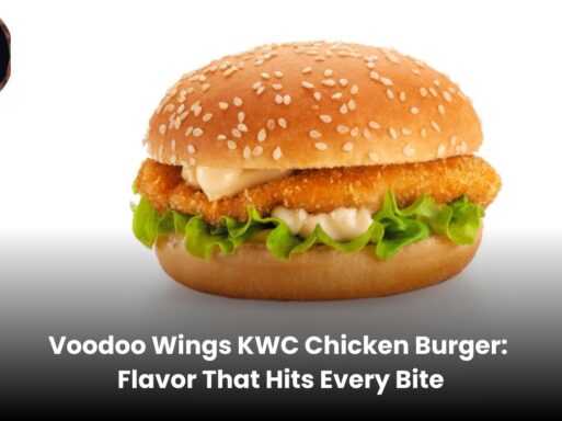 Voodoo Wings KWC chicken burger with fresh lettuce and tomato
